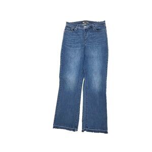 Levi's 512 Perfectly Slimming Bootcut Women's size 14 Dark Wash Blue Denim Jeans